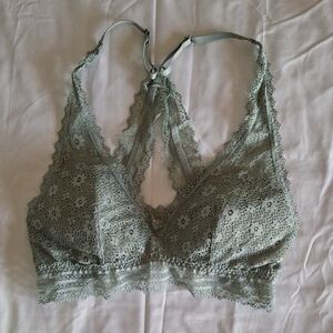 Victoria's Secret Lace Bralette in Soft Green